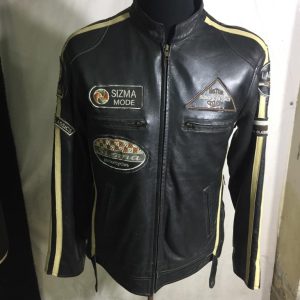 Stripped Sleeve Jacket