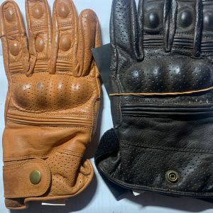 Tan & Black Hard Knuckle Gloves