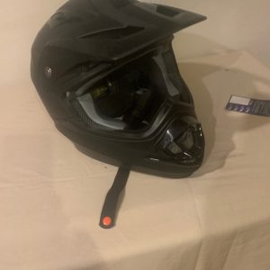 Black Motocross Helmet